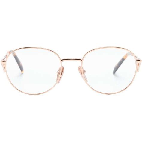 occhiali donna da sole prada tondi profili oro|Prada Eyewear Occhiali da sole tondi .